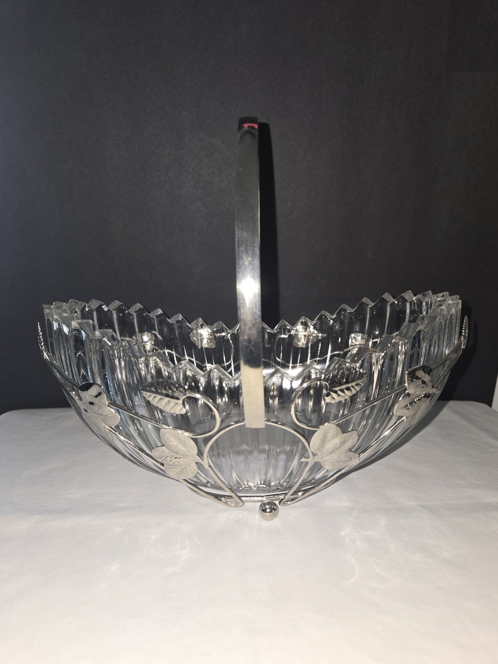 Vintage Eales Of Sheffield Silver Plated Brides Basket